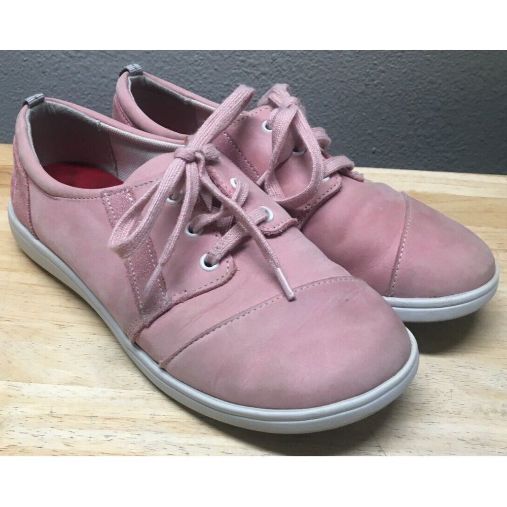 SAS Sporty Sneakers Breast Cancer Awareness Lace Up 6.5 M Pearl Gray Pink‎